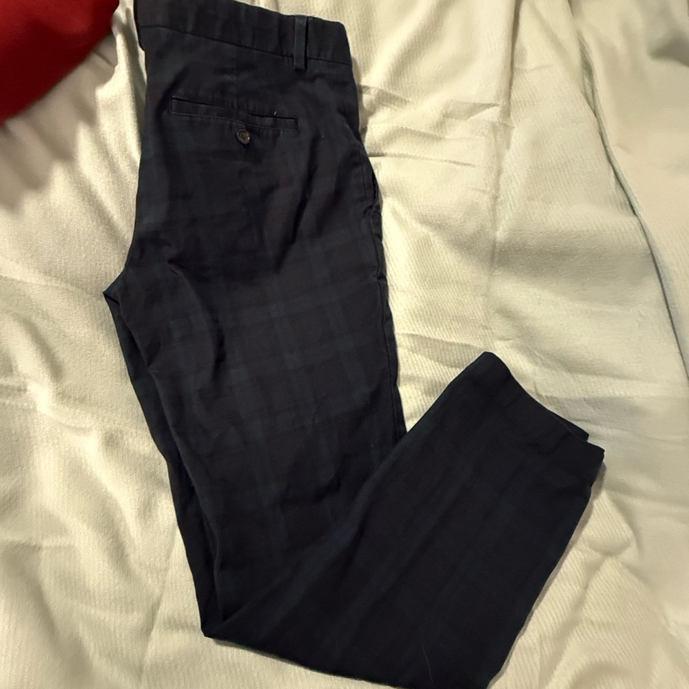 Banana Republic Dark Plaid Dress Pants